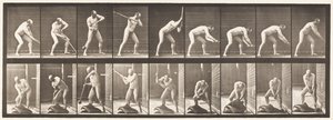 Plate 396. Pounding with a Mallet by Eadweard Muybridge