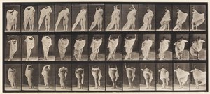 Toilet, Putting on Dress by Eadweard Muybridge