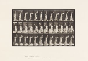 Plate 41. Walking, Flirting a Fan by Eadweard Muybridge
