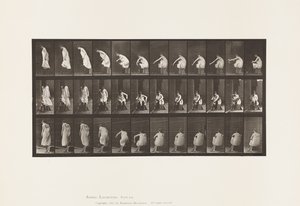Toilet; Putting on Boots and Rising from Chair by Eadweard Muybridge