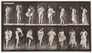 Toilet, Putting on Dress and Turning Around by Eadweard Muybridge