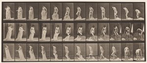 Plate 430. Toilet; Taking Off Clothing by Eadweard Muybridge