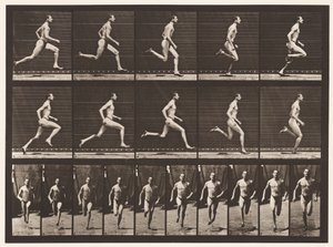 Running at a Half-Mile Gait (Shoes) by Eadweard Muybridge