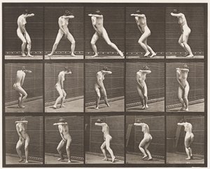 Turning Around in Surprise and Running Away by Eadweard Muybridge