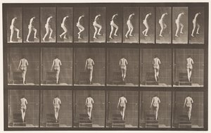 Plate 93. Ascending Stairs by Eadweard Muybridge