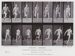 The Human Figure in Motion: Athlete, Running by Eadweard Muybridge