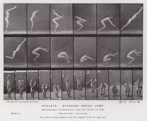 The Human Figure in Motion: Athlete, standing broad jump by Eadweard Muybridge