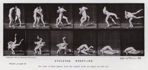 The Human Figure in Motion: Athletes, Wrestling by Eadweard Muybridge