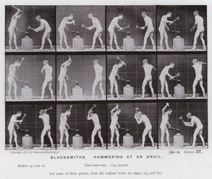 The Human Figure in Motion: Blacksmiths, hammering at an anvil
