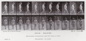 The Human Figure in Motion: Child, Walking by Eadweard Muybridge