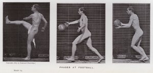 The Human Figure in Motion: Phases at football by Eadweard Muybridge