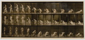 Woman Rising from Sitting on Ground, from the book Animal Locomotion by Eadweard Muybridge