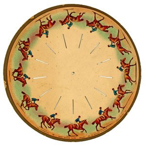 Zoopraxiscope Disc Showing a Horse Galloping, 1893