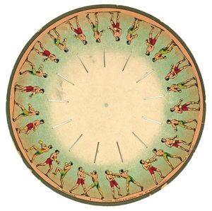 Zoopraxiscope Disc Showing Men Boxing, 1893