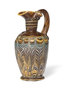 Greek core-formed oenochoe, c.2nd-1st century BC by Eastern Mediterranean School