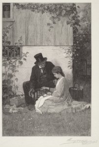 A New England Peddler by Eastman Johnson