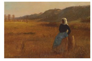 At the Closing of the Day by Eastman Johnson