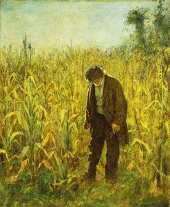Man in a Cornfield by Eastman Johnson