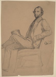 Seated Study of M.D. by Eastman Johnson