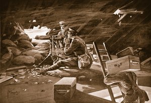 Corporal Windell breaking-up the enemy