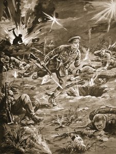 Lieutenant Geary Hurrying Under Heavy Shell-Fire