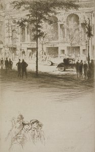 A town square, illustration for 