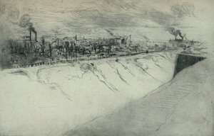 St Ouen Viewed from the Fortifications of Paris by Edgar Chahine