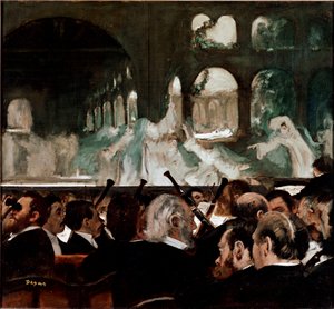 At the Ballet Robert le Diable by Edgar Degas