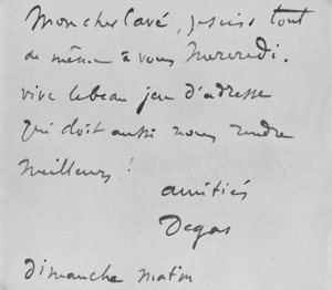 Autographed Letter to Albert Boulanger-Cave