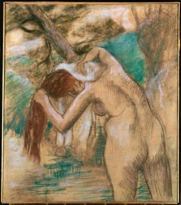 Bather by the Water by Edgar Degas