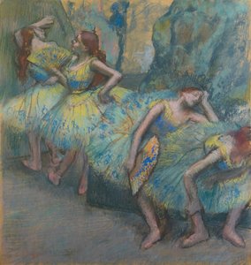 Ballet Dancers in the Wings by Edgar Degas