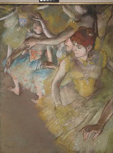 Ballet Dancers on the Stage by Edgar Degas