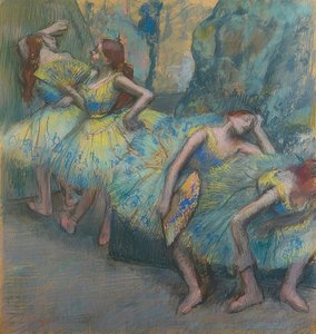 Ballet Dancers on Stage. c. 1890-1900