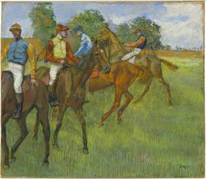 Before the Race, c.1887-89 by Edgar Degas