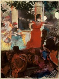 Café-Concert at the Ambassadors by Edgar Degas