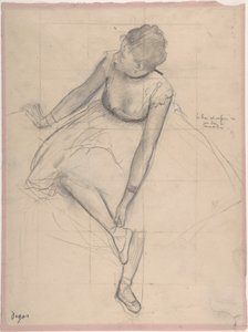 Dancer Adjusting Her Slipper by Edgar Degas