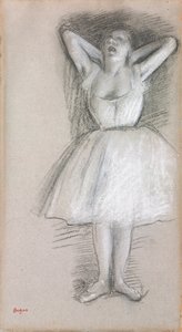 Dancer, Arms Raised Behind the Head