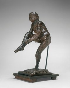 Dancer Putting on Her Stocking, 1890s-1911 by Edgar Degas