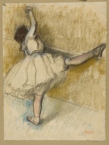 Dancer Stretching at the Bar