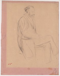 Édouard Manet, Seated, Right Profile by Edgar Degas