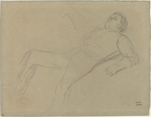 Fallen Jockey (study for "Scene from the Steeplechase: The Fallen Jockey") by Edgar Degas