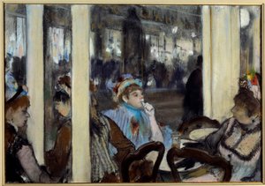 Women on a Cafe Terrace by Edgar Degas