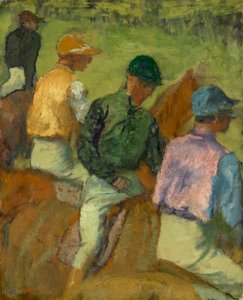 Four Jockeys by Edgar Degas