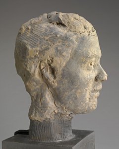 Head, Study for a Portrait of Mme Salle, c. 1892 by Edgar Degas