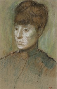 Head of a Woman by Edgar Degas