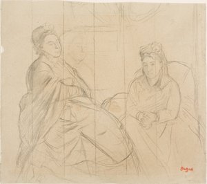 Madame Lisle and Madame Loubens by Edgar Degas