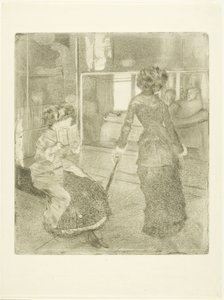 Mary Cassatt at the Louvre: The Etruscan Gallery by Edgar Degas