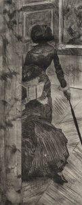 Mary Cassatt at the Louvre: The Paintings Gallery by Edgar Degas