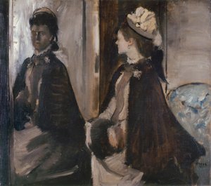 Mrs. Jeantaud in the Mirror by Edgar Degas