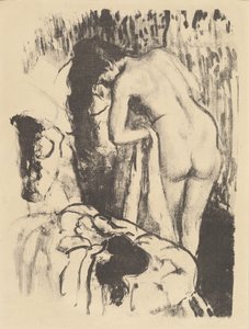 Nude Woman Standing, Drying Herself, c. 1890